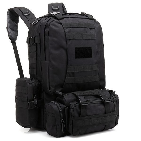 1pc 55L Sport Outdoor Hiking Large Capacity Multi-Functional Backpack, Waterproof Backpack For Training Camping