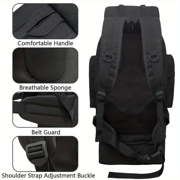 1pc Large Capacity Multi-pocket Sports Backpack, For Camping And Hiking, Suitable For Both Men And Women, Waterproof And Dustproof, Suitable For Long-distance Sports Travel, Daily Outdoor Backpack