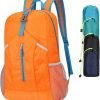 25L Hiking-Backpack Foldable-Sports Daypack-Camping Collapsible Bag Water Resistant Lightweight Travel Men Women (Lake Blue)