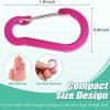 12 Pack Carabiner Clip, 2 inch D Ring Small Carabiners, Mini Keychain Snap Hook for Outdoor Camping Craebuer