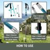 Trekking Poles for Hiking 2pc Collapsible Walking Sticks for Backpacking Aluminum Nordic Walking Sticks for Men and Women Ultralight Hiking Poles with Storage Bag and Eva Grips
