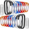 20 Pack 3" Aluminum Carabiner Clip, Large D Ring Carabiners Keychain Clip Spring Snap Hooks, Carabiner for Keys, Dog Leash, Outdoor Camping Hiking Accessories