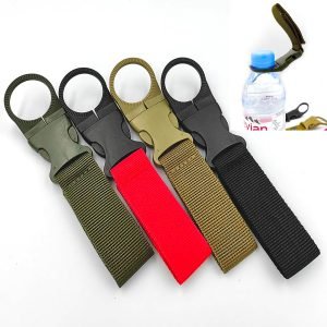 4pcs Hanging Bottle Buckle Clip Carabiner, Portable Mineral Water Bottle Clip for Outdoor Camping Hiking Traveling