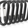Fishing CC2 Carabiner Clip, 2.3" Small Carabiner Keychain, Multi-use Aluminium D Ring Caribeener Clips