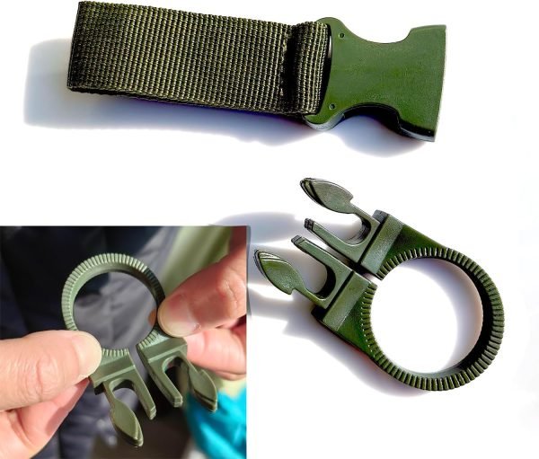 4pcs Hanging Bottle Buckle Clip Carabiner, Portable Mineral Water Bottle Clip for Outdoor Camping Hiking Traveling