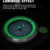 Eyeskey Multifunctional Military Sighting Navigation Compass with Inclinometer | Impact Resistant & Waterproof Compass for Hiking, Camping