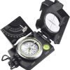 Eyeskey Multifunctional Military Sighting Navigation Compass with Inclinometer | Impact Resistant & Waterproof Compass for Hiking, Camping