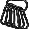 Fishing CC2 Carabiner Clip, 2.3" Small Carabiner Keychain, Multi-use Aluminium D Ring Caribeener Clips