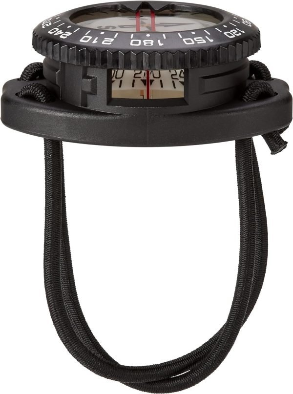 360° Ratcheted Rotating Bezel Scuba Diver Compass, Waterproof Oil Filled with Side-Window Compass