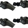 2 Pack Emergency Survival Whistle, 3-in-1 Emergency Whistles with Compass and Thermometer, Loud Safety Whistle with Lanyard for Outdoor Hiking