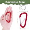 20 Pack 3" Aluminum Carabiner Clip, Large D Ring Carabiners Keychain Clip Spring Snap Hooks, Carabiner for Keys, Dog Leash, Outdoor Camping Hiking Accessories