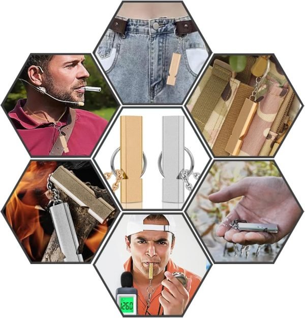 2pcs - Outdoor Survival Whistle - Whistle - for Outdoor Camping, Hunting Rescue, Boating, Coaching Players Training - Emergency Call for Help Whistle, is a Very Loud Double-Barrelled Whistle