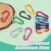 12 Pack Carabiner Clip, 2 inch D Ring Small Carabiners, Mini Keychain Snap Hook for Outdoor Camping Craebuer