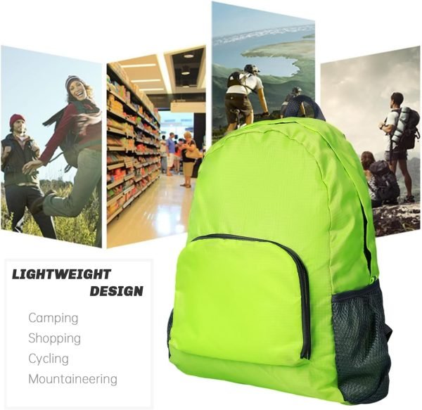 Lightweight Hiking Backpack, Ultralight Waterproof Foldable Travel Bag for Women and Men (Green)