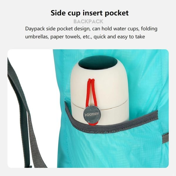 16L Hiking-Daypack Lightweight-Foldable Travel-Backpack Water-Resistant Camping Outdoor Packable Easy Carry-on Bag (Lake Blue)