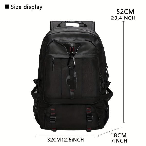 1pc Sports Outdoor Mountaineering Travel Backpack With Shoes Compartment, Large Capacity Waterproof School Bag, Ideal Choice For Gift