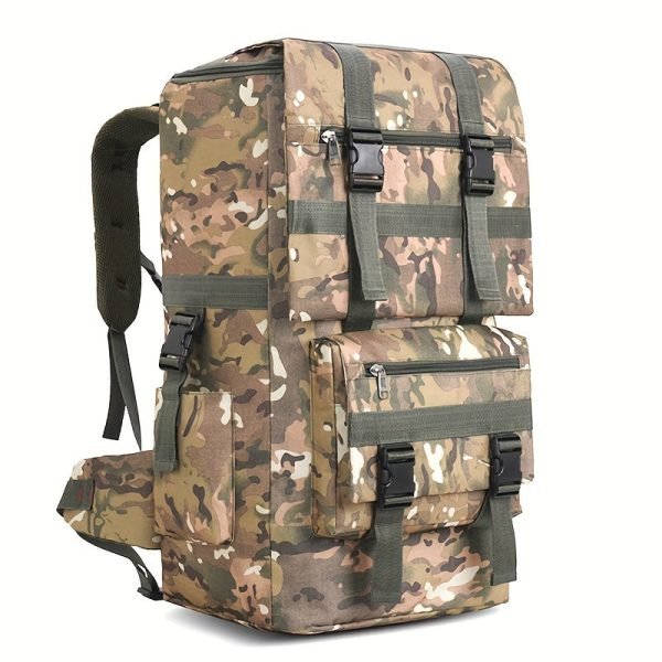 1pc Large Capacity Travel Backpack, Camouflage Outdoor Sports Travel Business Trips Luggage Bag, Lightweight Backpack