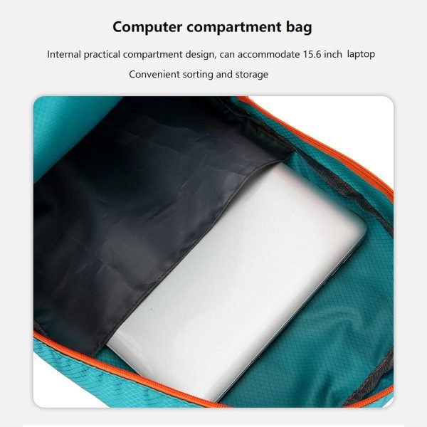 25L Hiking-Backpack Foldable-Sports Daypack-Camping Collapsible Bag Water Resistant Lightweight Travel Men Women (Lake Blue)