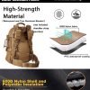Expandable 40-64L Military Tactical Backpack 3 Day Bag Hiking Gym Sport Camping(Brown)