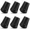 6Pcs Hiking Pole Tips Hiking Cane - Trekking Pole Tips for Walking Sticks Rubber Tips for Hiking Sticks - Collapsible Trekking Poles Hiking Canes - Hiking Pols Lost or Worn Standard Pole Tips