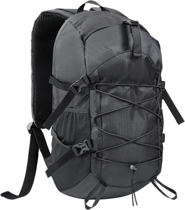 35L Hiking Backpack Men Small Camping Backpack for Women Waterproof Hiking Daypacks Lightweight Travel Backpack Carry On Black