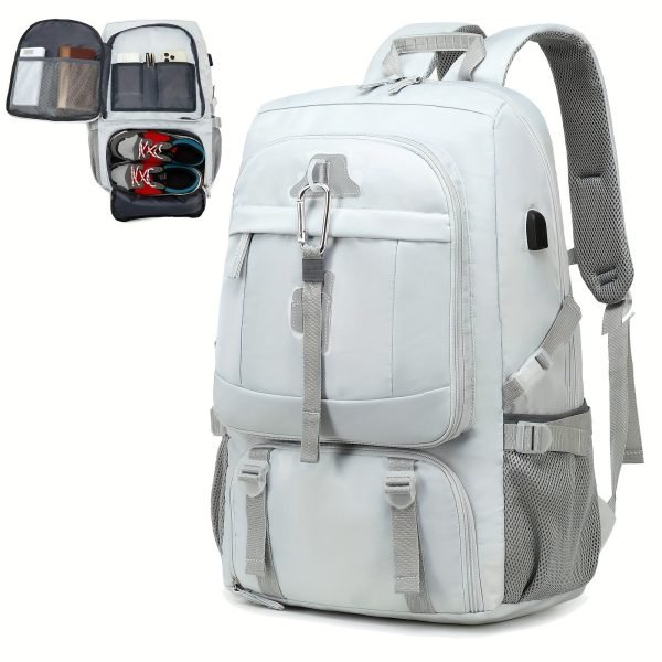 1/2pcs Travel Backpack, Waterproof Large Capacity Outdoor Backpack, Hiking Travel Camping Backpack For Men And Women, With Shoe Compartment, Ideal Choice For Gifts