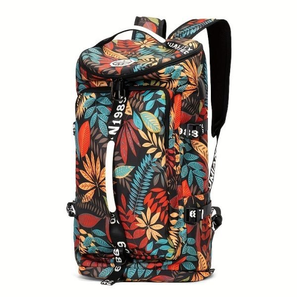 Outdoor Gym Bag Backpack, Waterproof Handbag With Shoe Compartment For Travel Sports Hiking Laptop College, Lightweight Duffle Bag