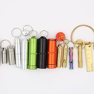 Real Sic Steel Emergency Whistle Keychain - Loud Portable Safety Whistle for Emergency