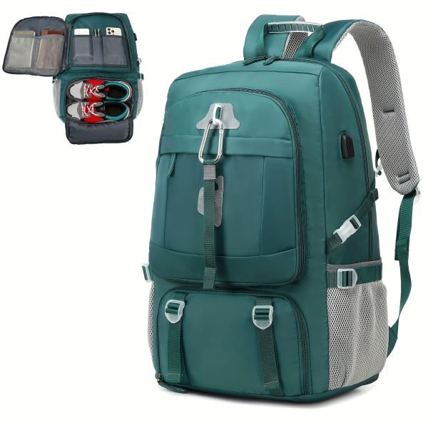 1/2pcs Travel Backpack, Waterproof Large Capacity Outdoor Backpack, Hiking Travel Camping Backpack For Men And Women, With Shoe Compartment, Ideal Choice For Gifts