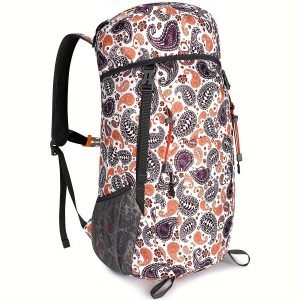 40L Folding Hiking Backpack, Waterproof Polyester Material Backpacks