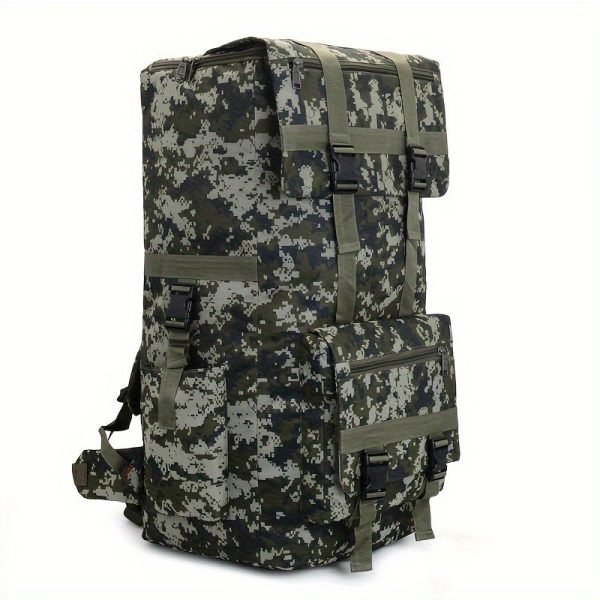 Large Capacity Travel Backpack Luggage Bag, Men And Women Long Distance Travel Moving Backpack, Camouflage Outdoor Sports Leisure Storage Large Bag