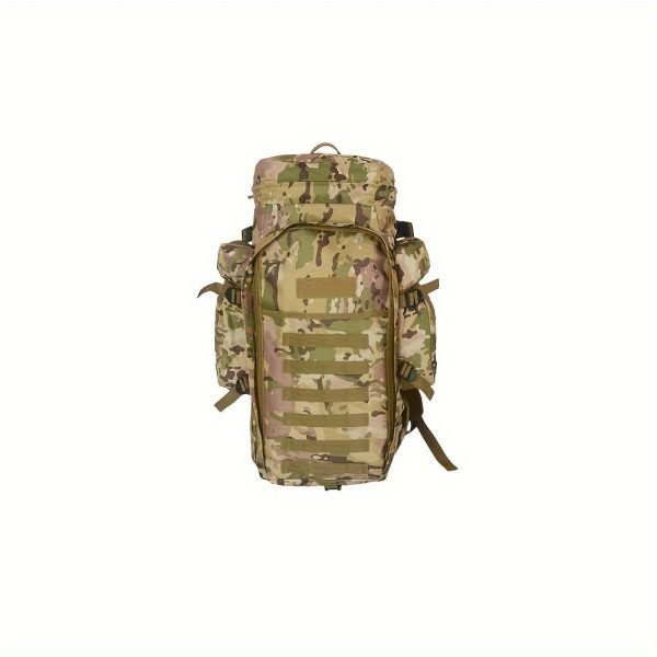 1pc 75 Liters Large Capacity Combination Large Backpack, Multi-functional Outdoor Sports Cycling Hiking Camouflage Backpack