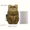 1pc Men's Outdoor Training Backpack, Multi-functional Backpack, Leisure Travel Hiking Backpack, Suitable For Fishing Mountaineering Camping
