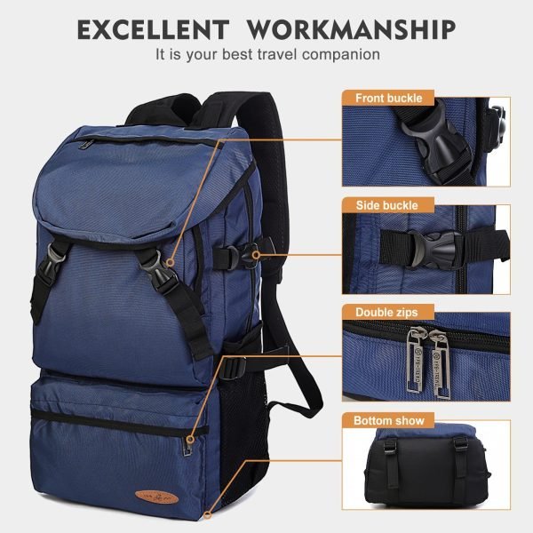 Large Capacity Travel Outdoor Backpack, Multifunctional Camping Hiking Mountaineering Backpack With Multi Pocket