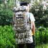 1pc 100L Nylon Outdoor Backpack, Hiking Sports Camping Backpack