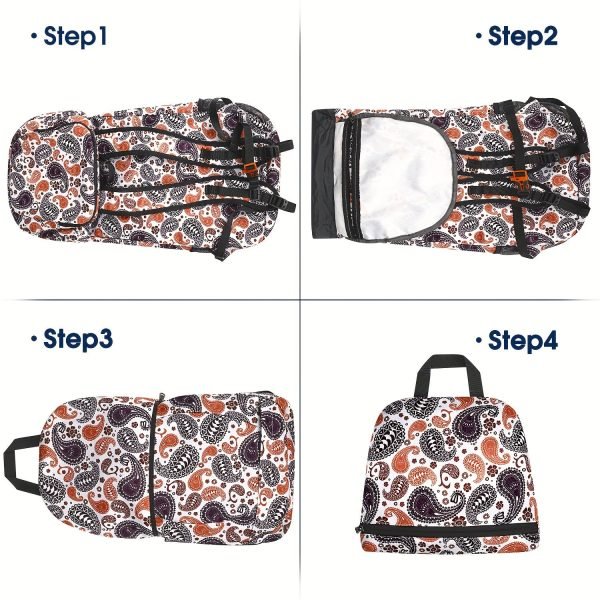 40L Folding Hiking Backpack, Waterproof Polyester Material Backpacks