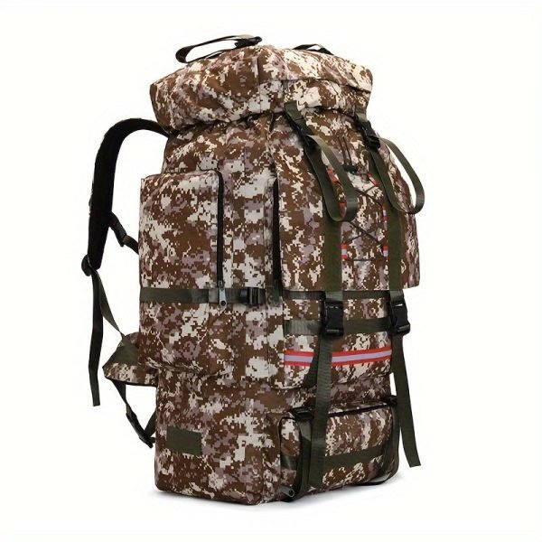 Large Capacity Outdoor Backpack, Men's And Women's Travel Bag, Travel Camping Backpack, Checked Luggage Quilted Backpack, Moving Out Long Distance Travel Large Bag