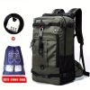 1pc Mountaineering Backpack, Large Capacity 70L Travel Camping Backpack, Outdoor Sports Waterproof Travel Backpack With Rain Cover