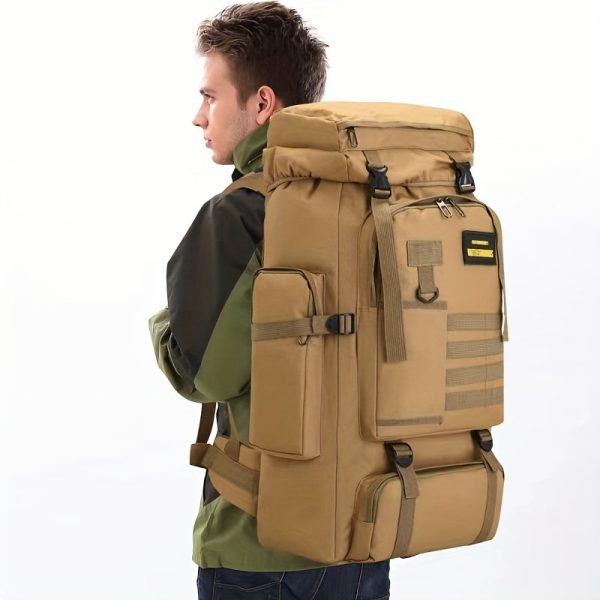 70L Large Capacity Tactical Backpack: Perfect for Outdoor Camping, Hiking, & Climbing - Waterproof & Portable!