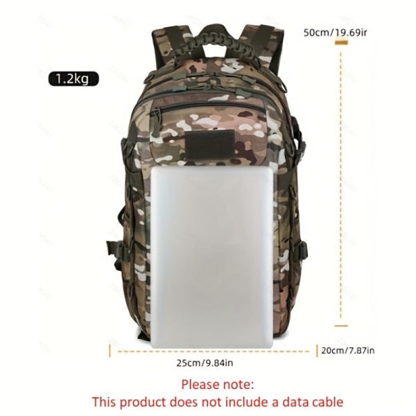 1pc Large Capacity Multifunctional Outdoor Backpack, Mountaineering Bag, Travel Bag, Camping Riding Waterproof Backpack