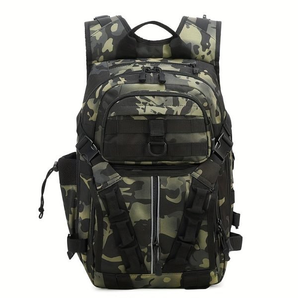 1pc Men's Outdoor Training Backpack, Multi-functional Backpack, Leisure Travel Hiking Backpack, Suitable For Fishing Mountaineering Camping