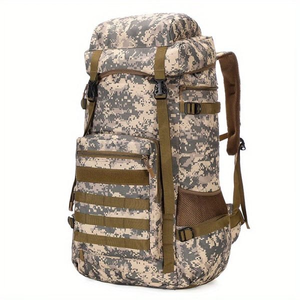 75L Men's Large Capacity Camouflage Backpack, Waterproof Travel Bag, Outdoor Mountaineering Backpack, Christmas, Halloween and Thanksgiving gifts
