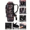1pc 100L Nylon Outdoor Backpack, Hiking Sports Camping Backpack