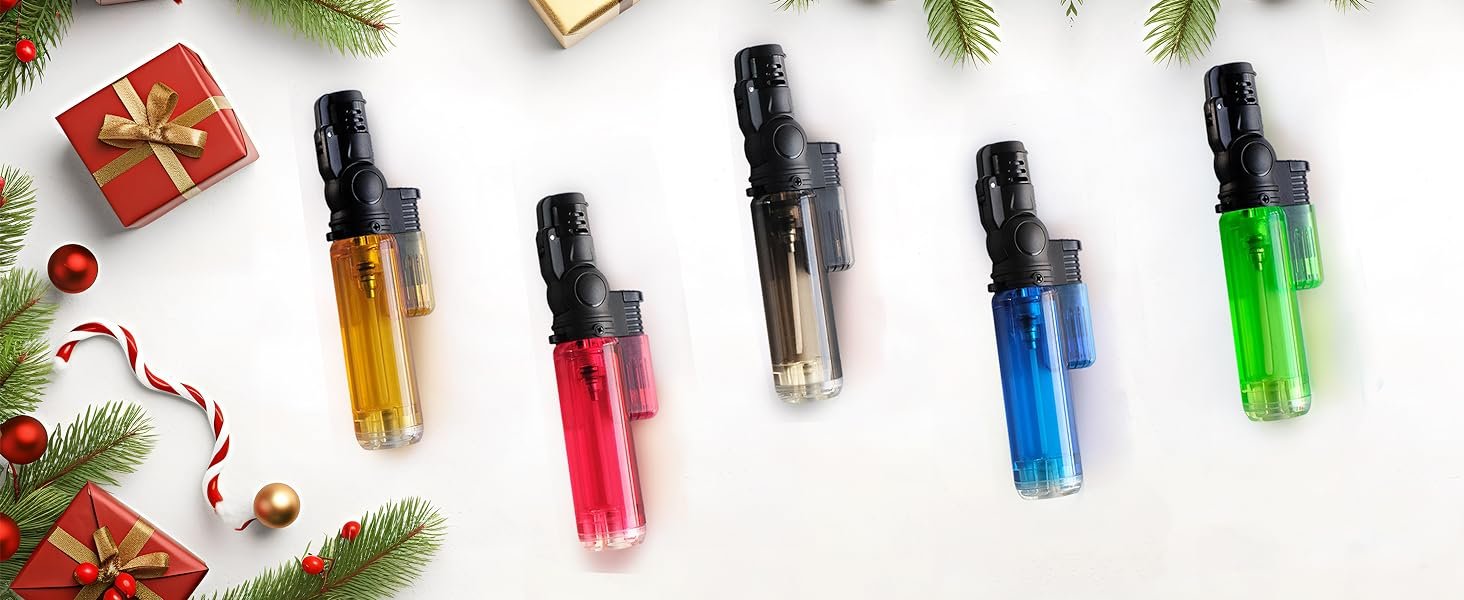 Zoocura 5 Pack Torch Lighter with Gift box