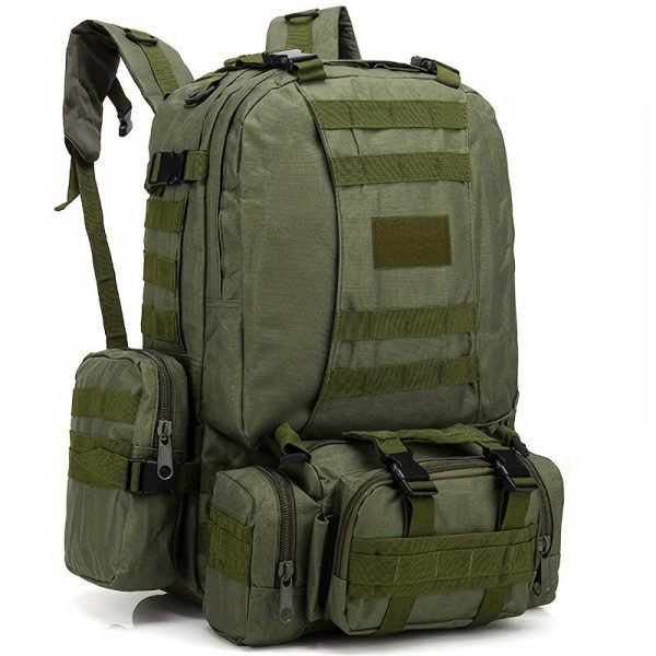 1pc 55L Sport Outdoor Hiking Large Capacity Multi-Functional Backpack, Waterproof Backpack For Training Camping