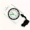 1pc Outdoor Transparent Plastic Compass, Suitable For Outdoor Camping And Hiking, With MM And INCH Ruler, Meter Scales, Travel Kit