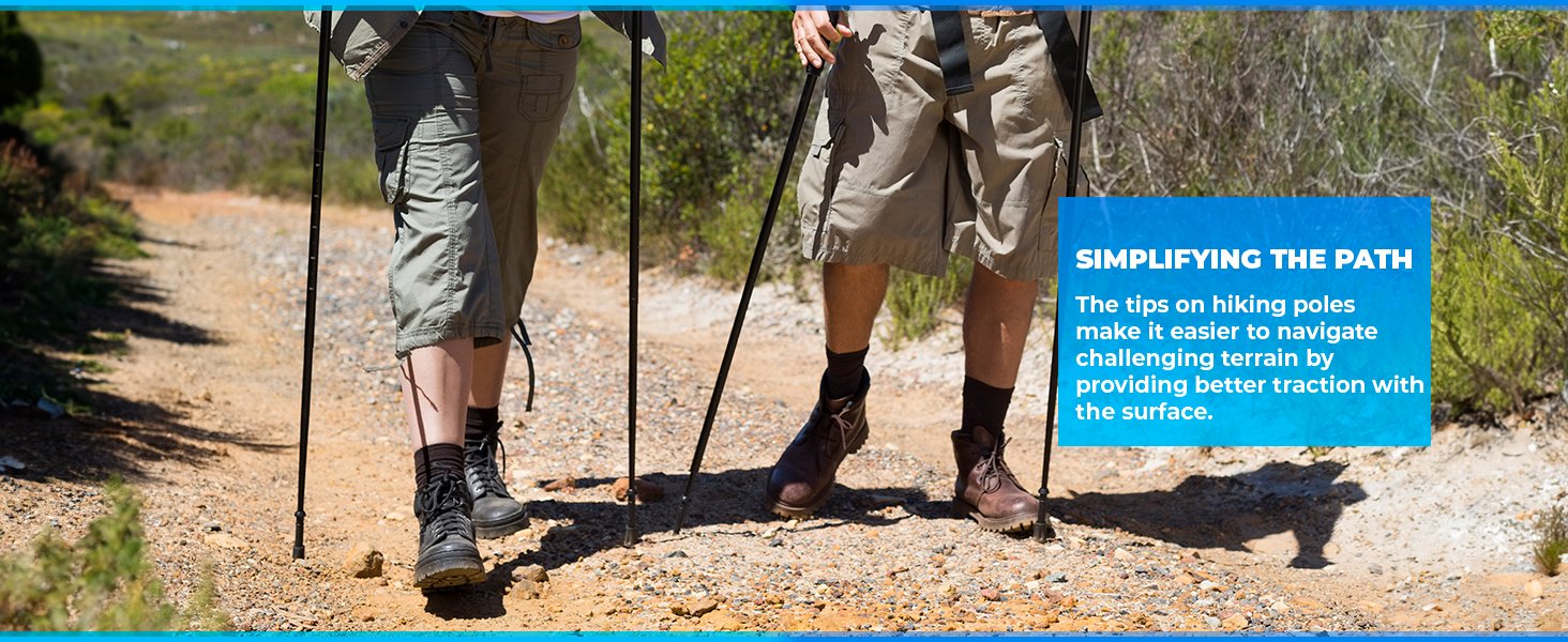 cascade trekking poles retractable walking sticks self defense rubber leg tips walker tips walking 