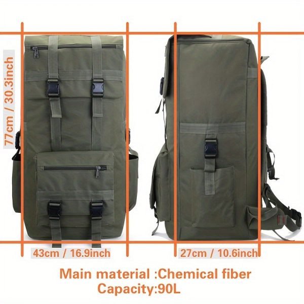 Large Capacity Travel Backpack Luggage Bag, Men And Women Long Distance Travel Moving Backpack, Camouflage Outdoor Sports Leisure Storage Large Bag