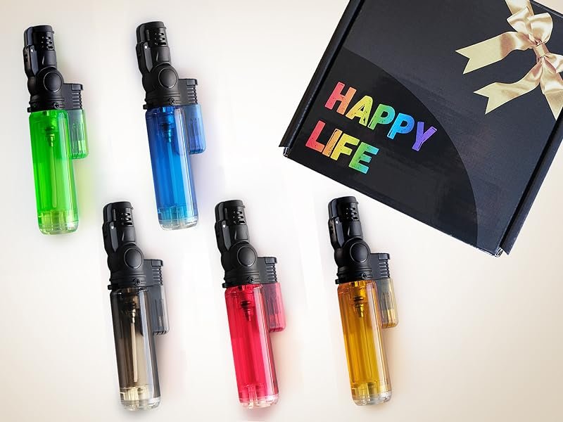 Zoocura 5 Pack Torch Lighter with Gift box