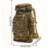 1pc Men's Large Capacity Mountaineering Bag, Waterproof Men's Backpack, Outdoor Travel Bag, Large Capacity Hiking Backpack